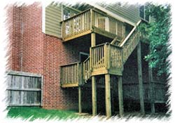 Two Story Wood Deck
