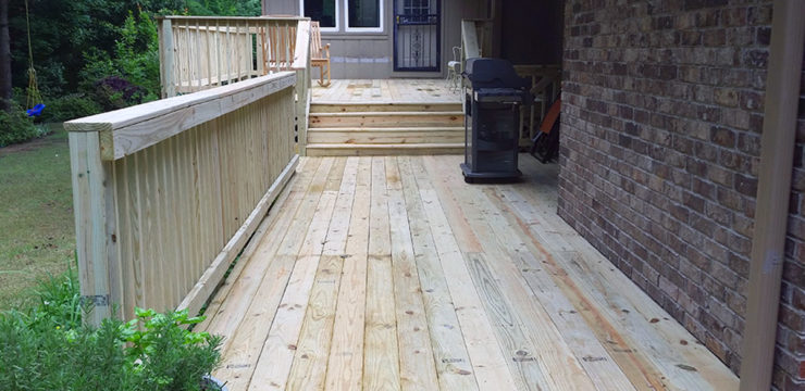 Modern Deck with Pathway