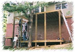 2-Story Deck During Construction