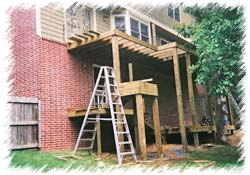 2-Story Deck During Construction 2