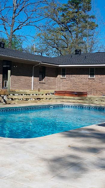 Wood Pool Deck