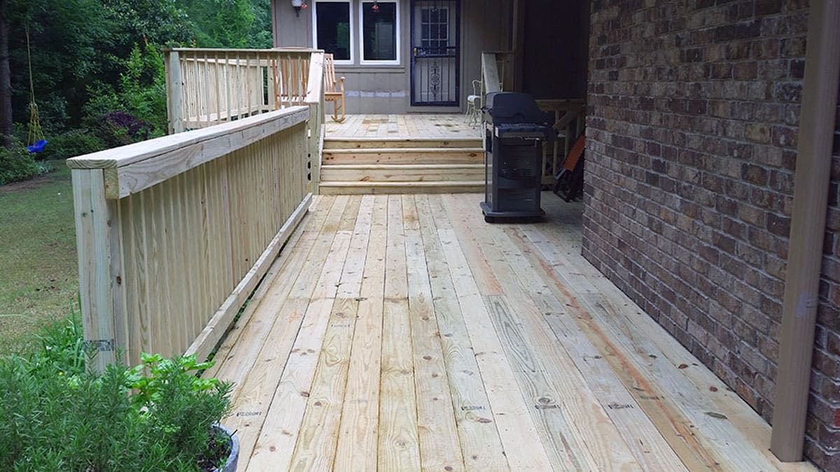 Modern Deck with Pathway