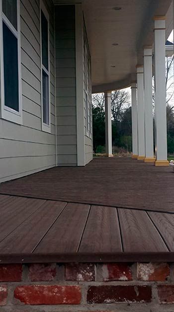 Stained Front Patio