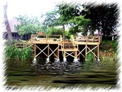 Large Deck at Old River in Scott, AR